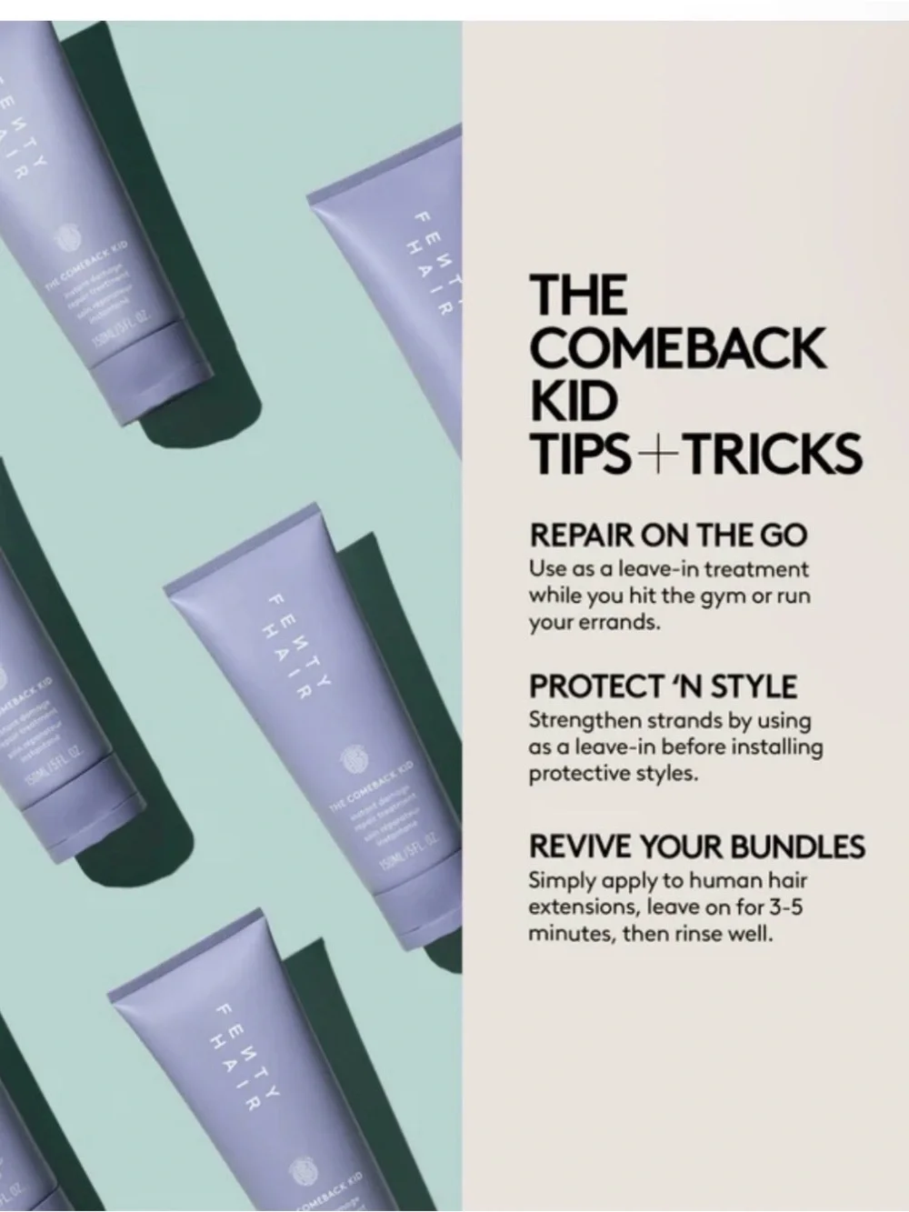Fenty Hair The Comeback Kid Instant Damage Repair Treatment - Blue